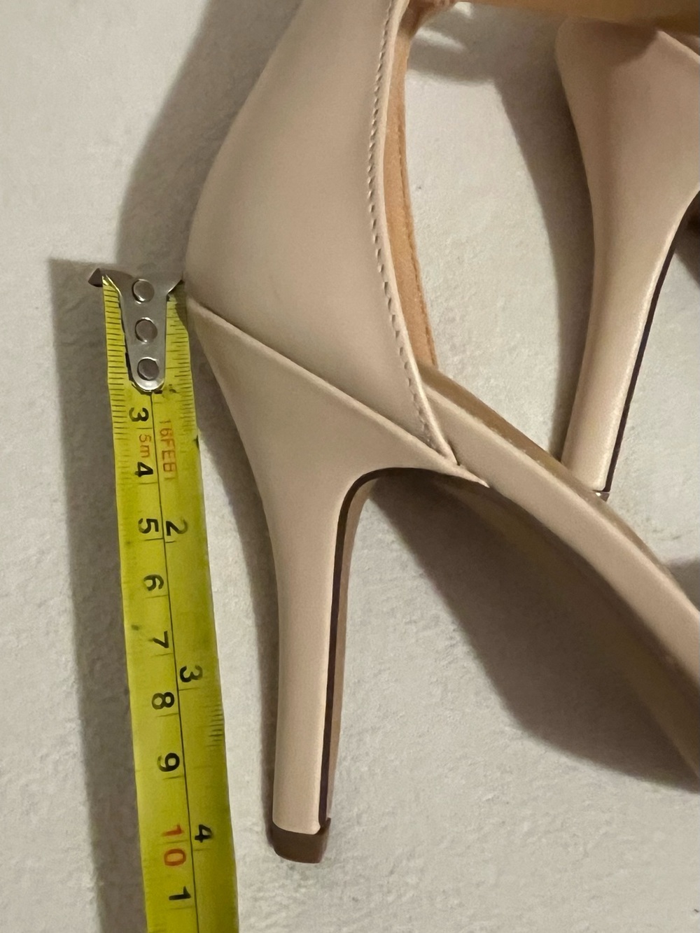 LC Lauren Conrad Beige Open-Toe Ankle-Strap High Heels - Picture 4 of 6